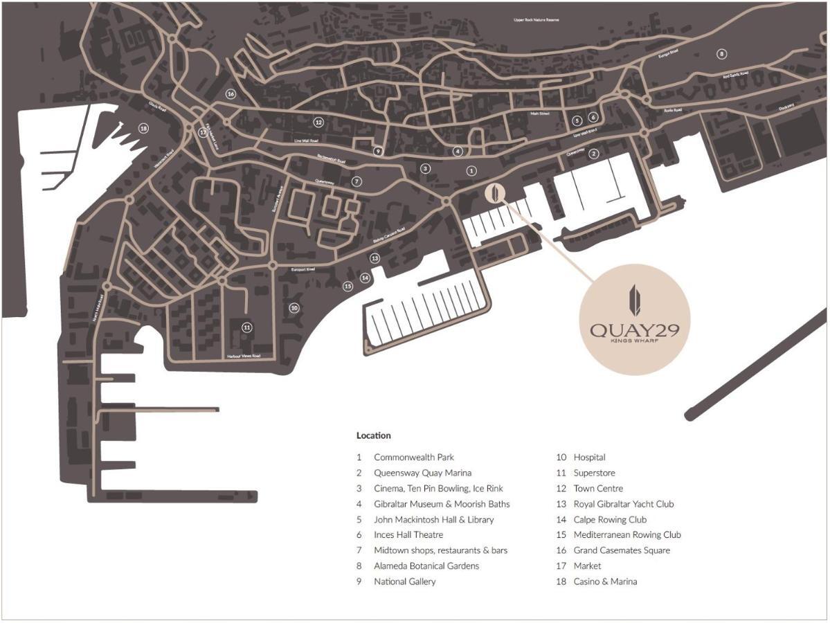 Kings Wharf Quay29 - Large Studio Apartment With 3 Pools - Gym - Rock Views - Holiday And Short Let Apartments In Гибралтар Экстерьер фото